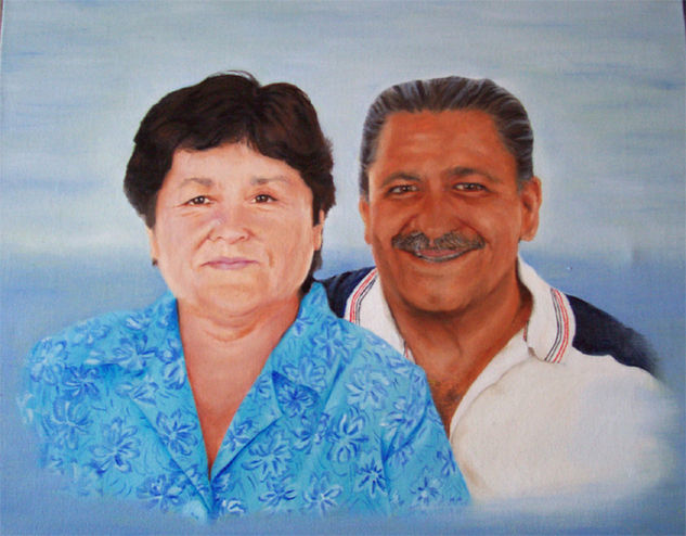 Don Fernando y señora Óleo Lienzo