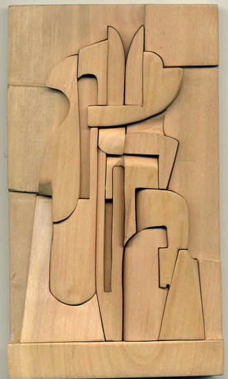 " LA DAMA BLANCA " Wood Abstract