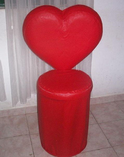 Silla Corazón rojo 