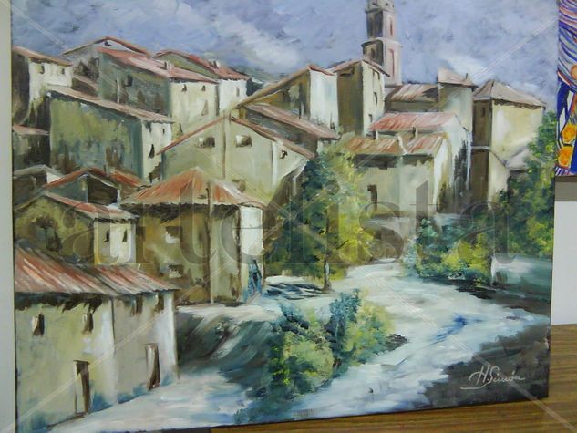 Utrillas (Teruel) Oil Canvas Landscaping