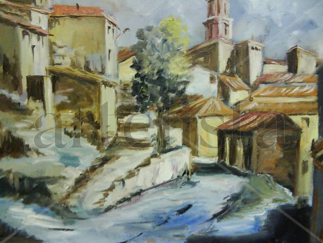 Utrillas (Teruel) Oil Canvas Landscaping