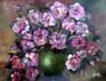 TARRO VERDE CON ROSAS