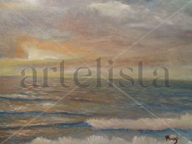 amanecer Oil Canvas Marine Painting