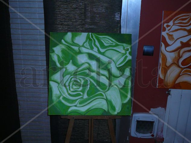 rosa Oil Canvas Floral Painting