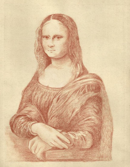 Gioconda Pencil (Black) Paper Portrait