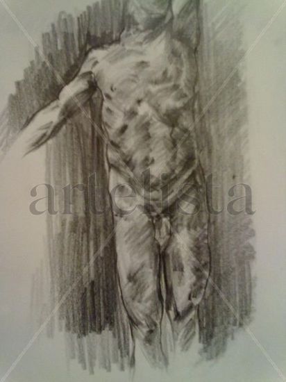 Estudio del cuerpo humano Charcoal