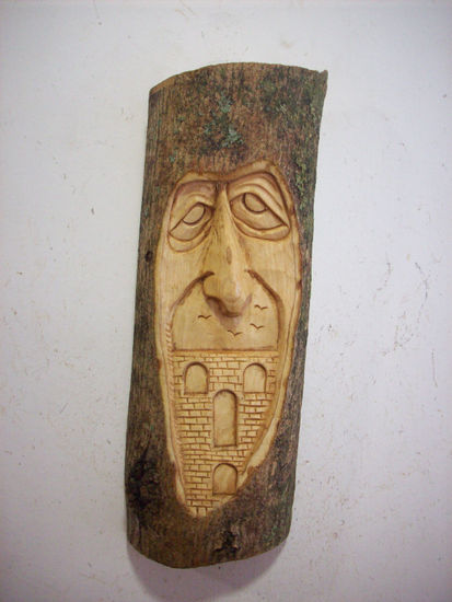 Cara-puente1. Wood Figurative