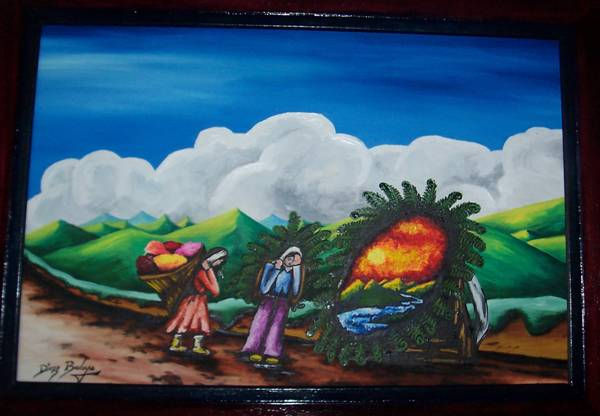 Silleteritos Oil Canvas