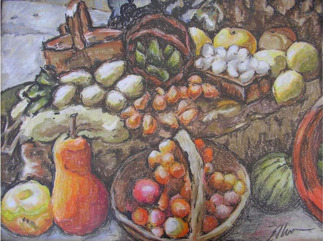 Bodegon Pastel Canvas Still Life Paintings