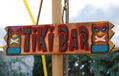 Cartel de madera tallada Tiki bar