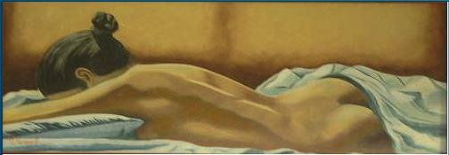 Desnudo con sombra Oil Canvas Nude Paintings