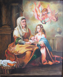 Santa ana y la virgen