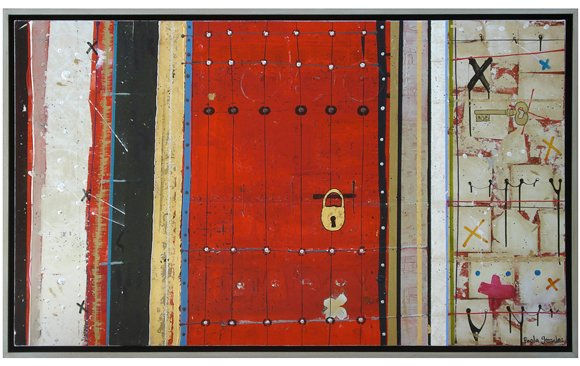 La Puerta Roja Acrylic Canvas Landscaping