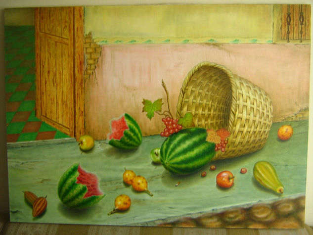 frutos de mi tierra Oil Canvas Still Life Paintings