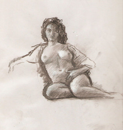 Modelo sentada