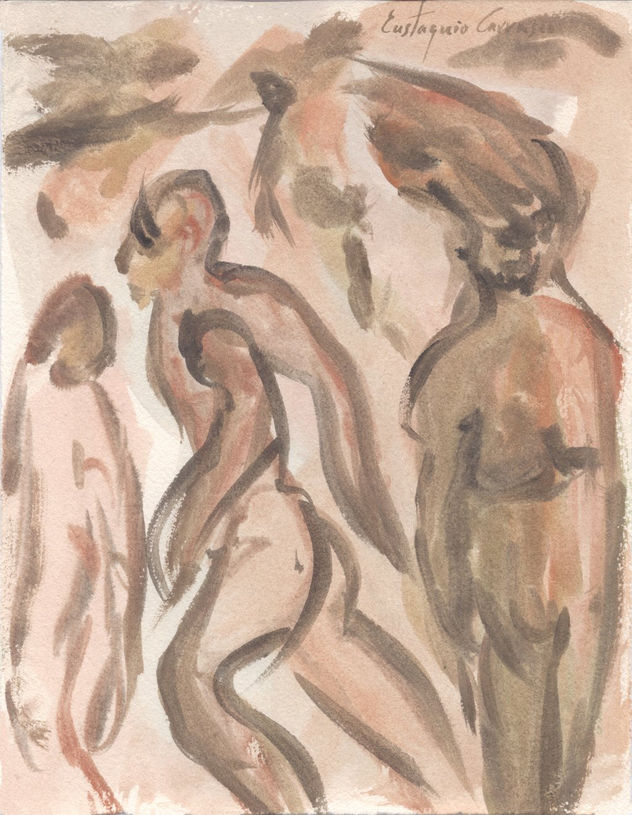 Personajes en el campo de Taluvet