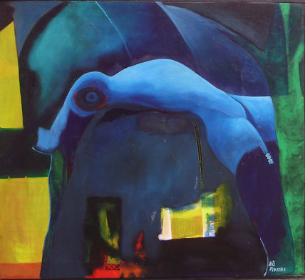 Mujer azul II