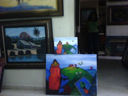 En una galeria...