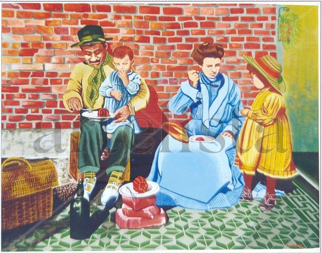 Apagando el hambre en familia