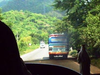 En bus, camino al...