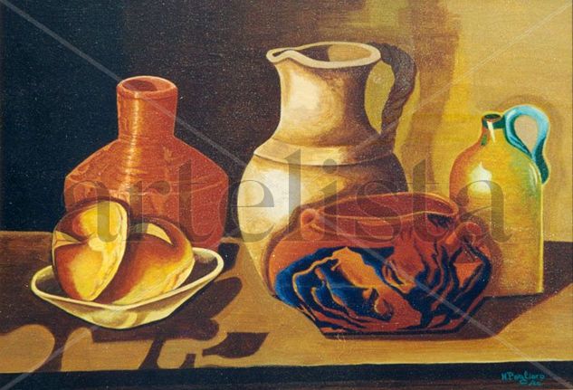 Bodegón 2 Acrylic Panel Still Life Paintings