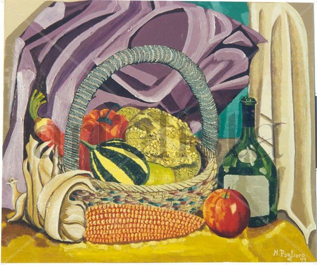 Bodegón 4 Oil Textile Still Life Paintings