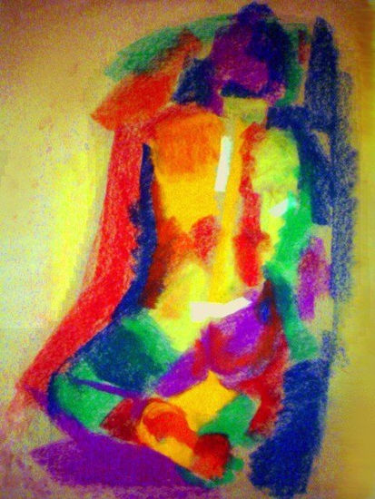 "Sueños de colores" Pastel Papel Desnudos