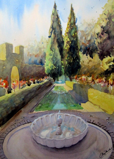 En el generalife Watercolour Paper Landscaping