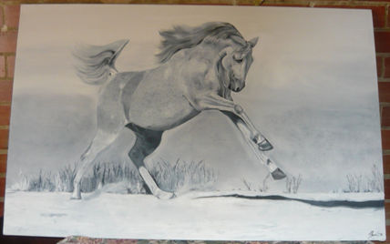 Caballo en grises