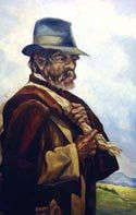 F_HUMANA_EL_VIEJO_CAMPESINO Oil Canvas Figure Painting