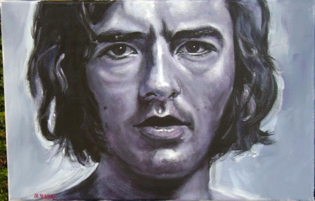 Joan Manuel-díptico. Acrílico Lienzo Retrato