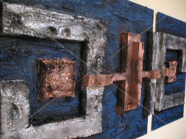 azules y plata Acrylic Panel Others