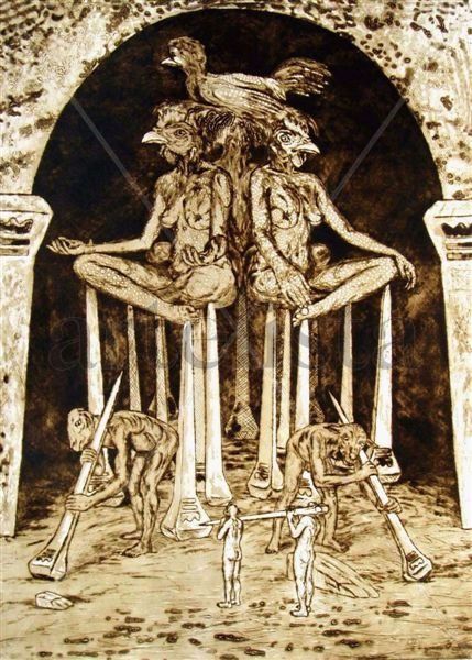 INTERIOR CON COLUMNAS