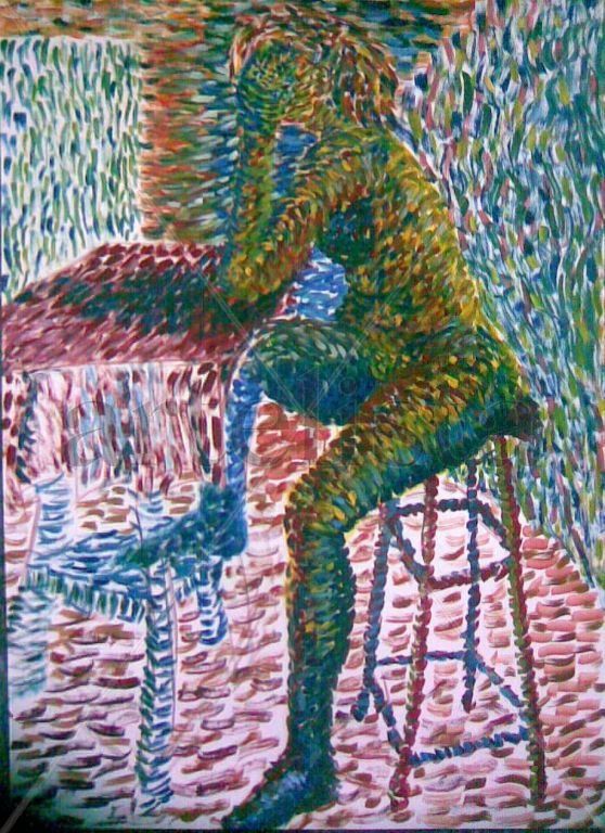 FIGURA FEMENINA SENTADA