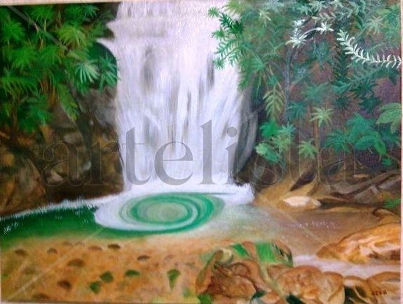 Azufral- Nariño- Colombia Oil Canvas Landscaping