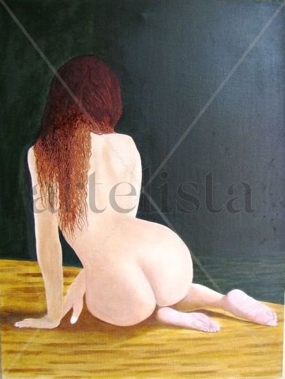 La caderona  _ Desnudo Oil Canvas Nude Paintings