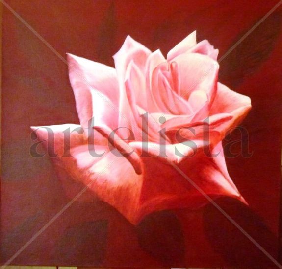 Reina de las flores Oil Canvas Floral Painting