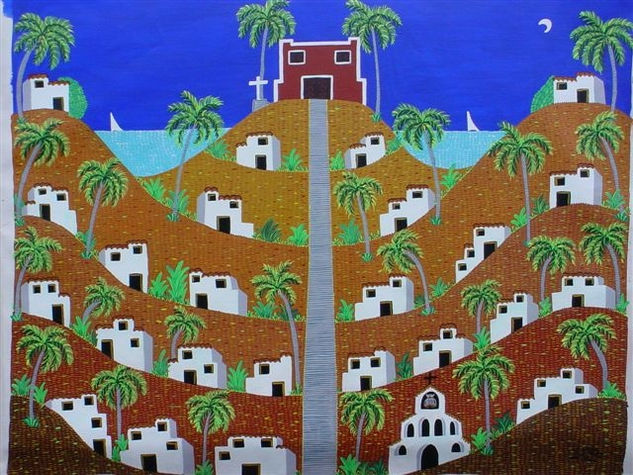 La Loma de la Cruz, Cuba Acrylic Canvas