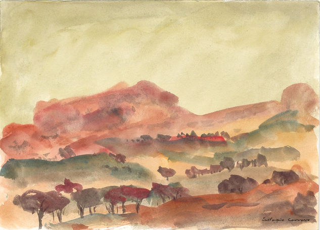 Los montes de Tanim Watercolour Paper Landscaping