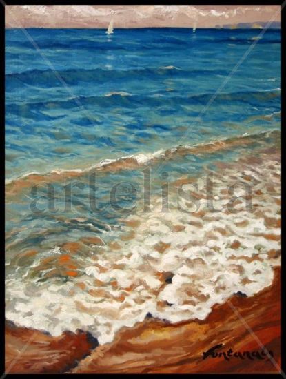 Playa Oil Canvas Marine Painting