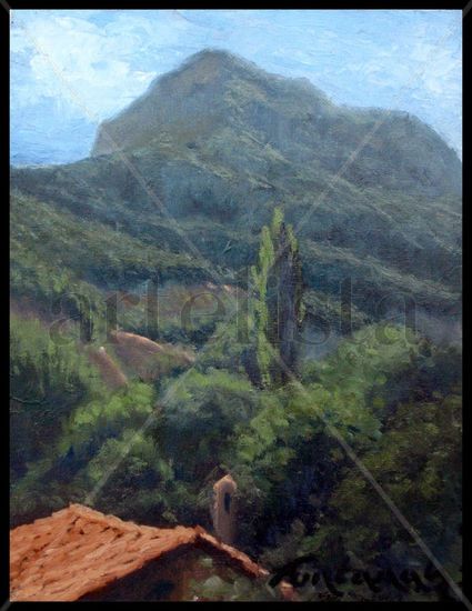 Roca Tiraval (Bagà) Oil Panel Landscaping