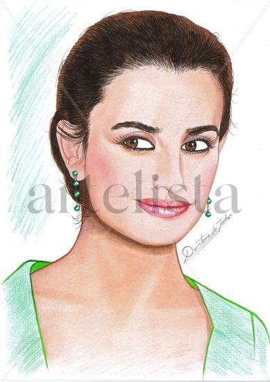 PENÉLOPE CRUZ 2 Mixed Media