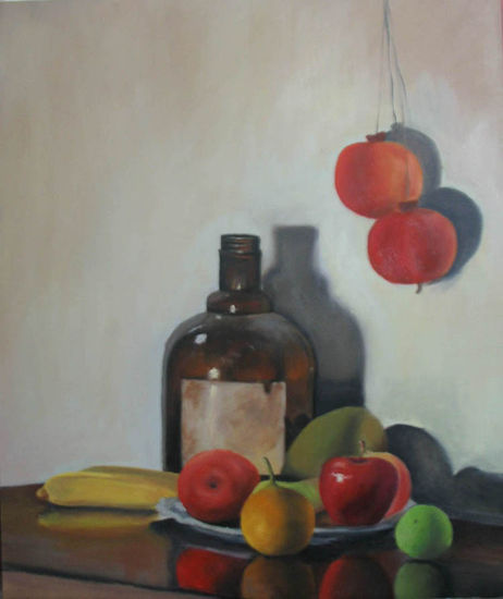 "Botella" Oil Canvas Still Life Paintings