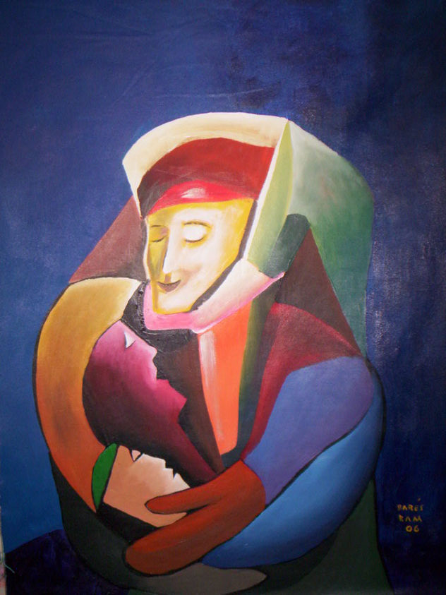 madre y dos hijos