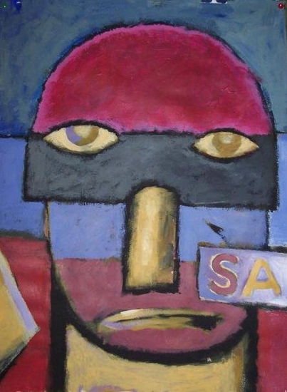 cabeza enmascarada Oil Canvas Landscaping