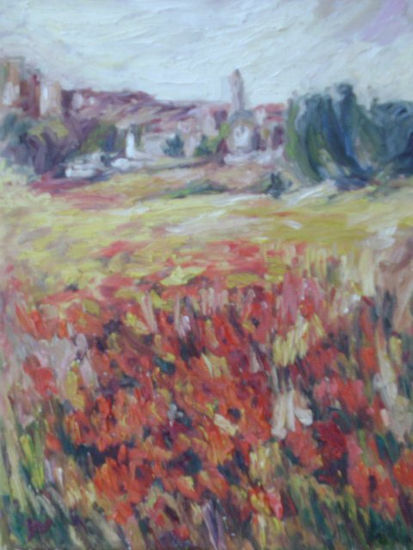 la rioja en verano Oil Canvas Landscaping