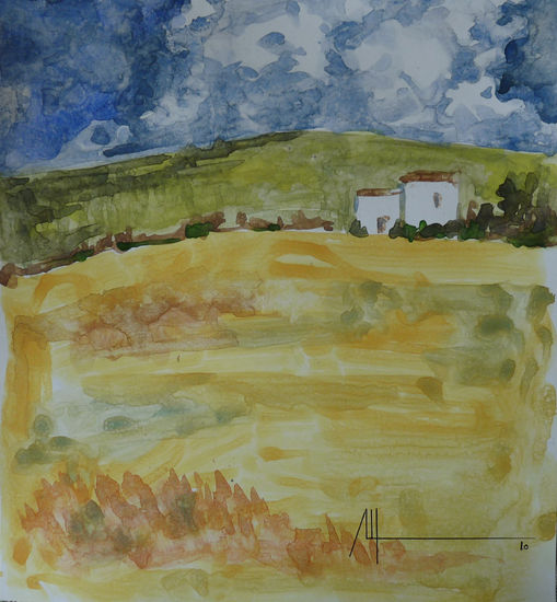 tarde estival Watercolour Paper Landscaping