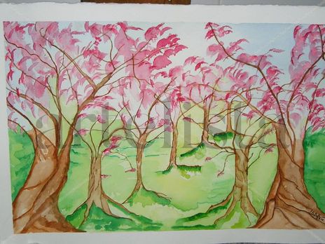 Arboles en flor