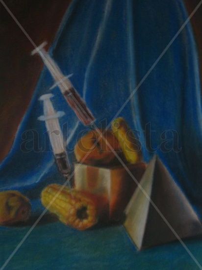 bodegon Pastel Card Still Life Paintings