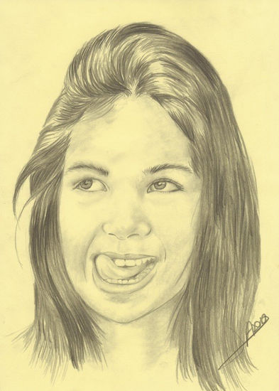 retrato mujer Pencil